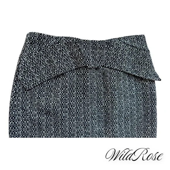 RM ROLAND MOURET Gray Tweed Wool Pencil Skirt SZ 8 - Picture 5 of 14